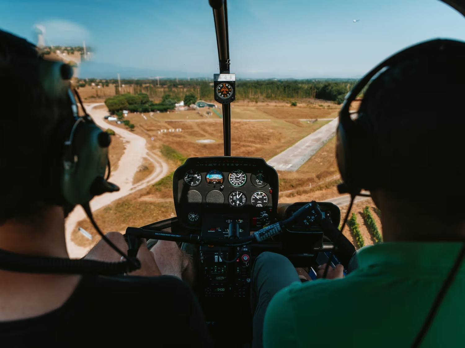 Vue du cockpit en vol