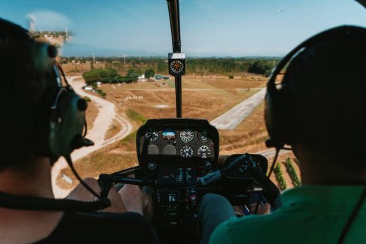 Aux commandes en vol d'initiation